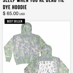Barstool Sports Sleep Tie Dye Sweatshirt XL
